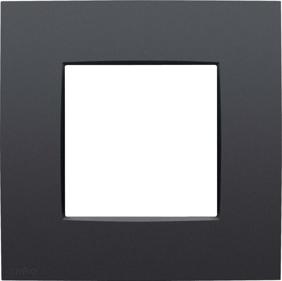 Niko Intense Anthracite Afdekraam 1-voudig HV mat antraciet 133-76100 afbeelding 2